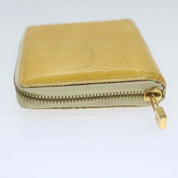 LOUIS VUITTON Monogram Vernis Bloom Wallet Beige M91015 LV Auth 69155 - Picture 6 of 15